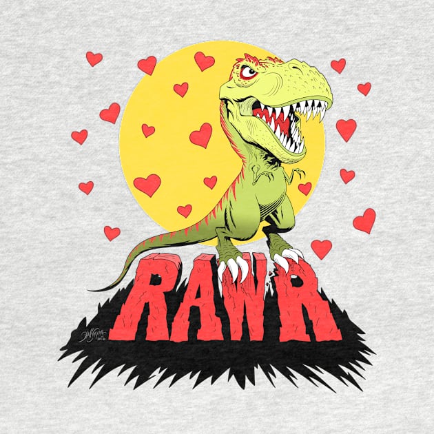 Rawr T-Rex by cartoonasaurus